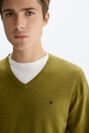 Cotton V-neck sweater