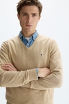 Cotton V-neck sweater