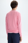 Cotton crew-neck sweater
