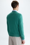 Cotton crew-neck sweater