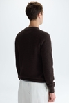 Textured pima cotton sweater
