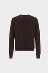 Textured pima cotton sweater