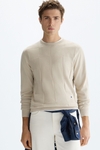 Origami textured pima cotton sweater