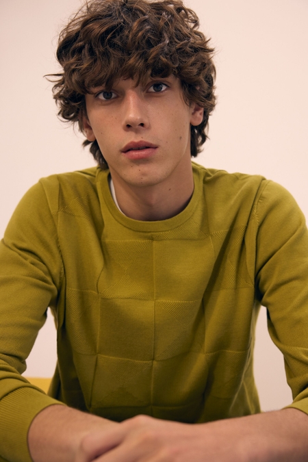 ORIGAMI TEXTURED PIMA COTTON SWEATER