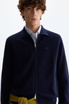 Pima cotton textured knit overshirt