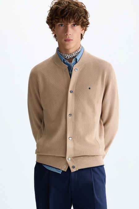 PIMA COTTON KNIT BOMBER JACKET