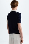 Colorblock pima cotton polo shirt