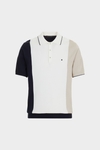 Colorblock pima cotton polo shirt