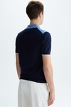 Colorblock pima cotton polo shirt