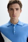 Colorblock pima cotton polo shirt