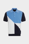 Polo punto algodón pima colorblock