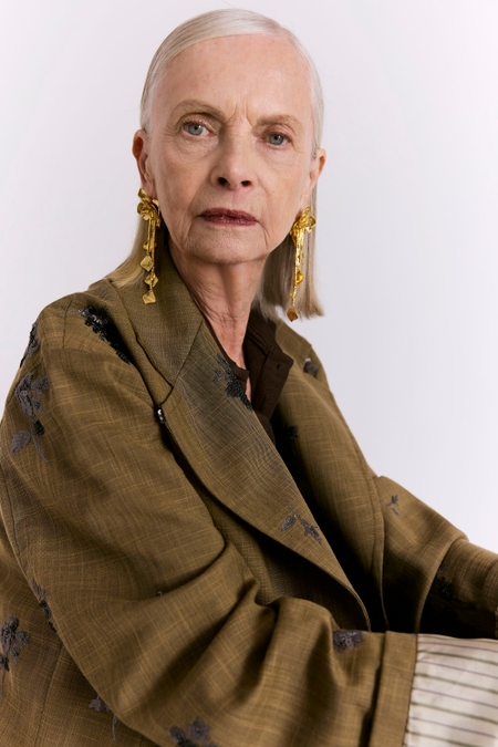 SEQUINNED COOL WOOL EFFECT DUST COAT