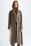 Double-faced oversize reversible coat