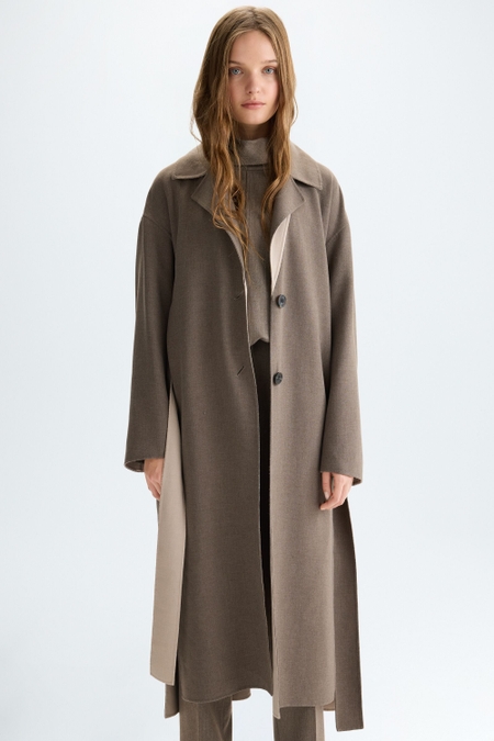 DOUBLE-FACED OVERSIZE REVERSIBLE COAT