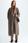 Double-faced oversize reversible coat