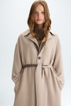 Double-faced oversize reversible coat