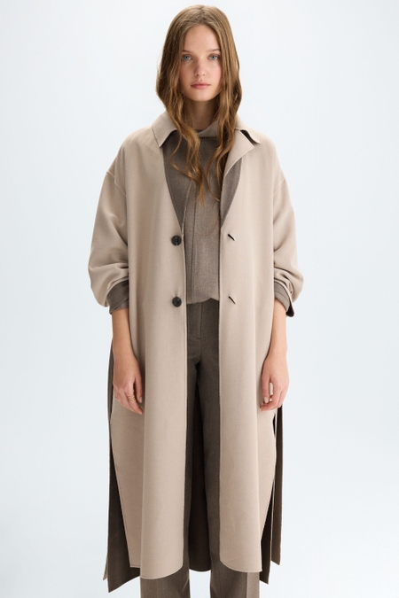 DOUBLE-FACED OVERSIZE REVERSIBLE COAT