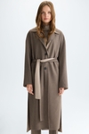 Double-faced oversize reversible coat