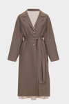 Double-faced oversize reversible coat