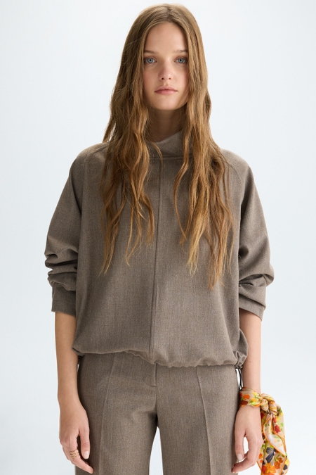 DOUBLE-FACED OVERSIZE TOP