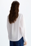 Embroidered poplin straight-fit shirt