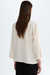 Crepé A-line loose blouse