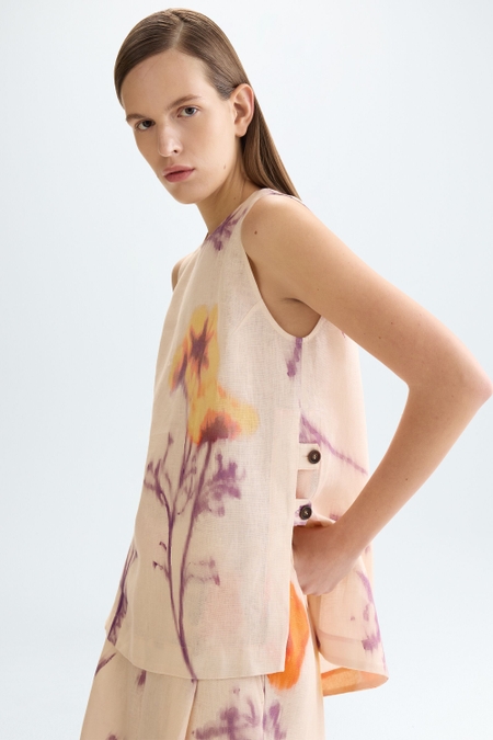TOP EVASÉ LINO ESTAMPADO