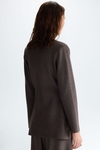 Double-faced stretch-knit double-breasted jacket