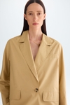 Poplin oversize tailored jacket