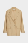 Poplin oversize tailored jacket