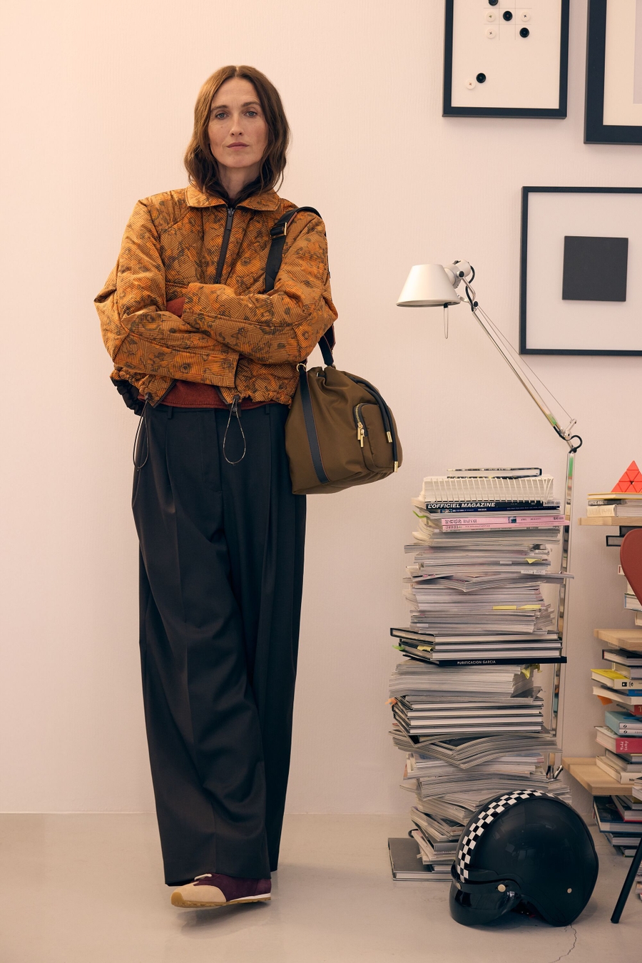 PRINT NYLON COTTON REVERSIBLE JACKET