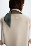 Nylon wool reversible coat