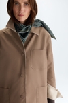 Nylon wool reversible coat
