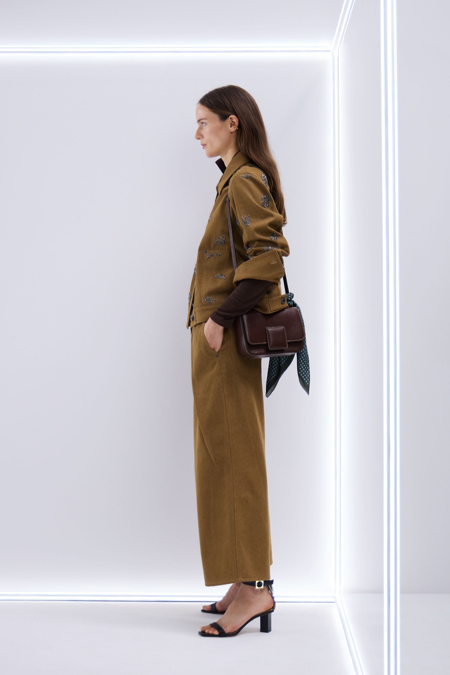 EMBROIDERED COTTON TWILL JACKET