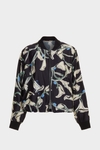 Calas print quilted reversible coat