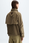 Technical cotton oversize bomber coat