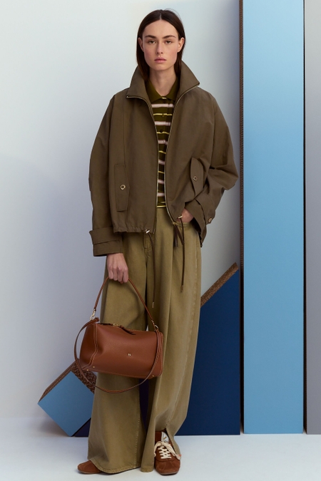 TECHNICAL COTTON OVERSIZE BOMBER COAT