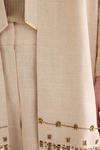 Embroidered linen dust coat