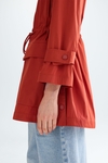 Taffeta A-line coat
