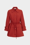 Taffeta A-line coat