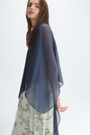 Silk multi-position asymmetric cape