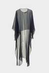 Silk multi-position asymmetric cape