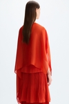 Chiffon asymmetric cape