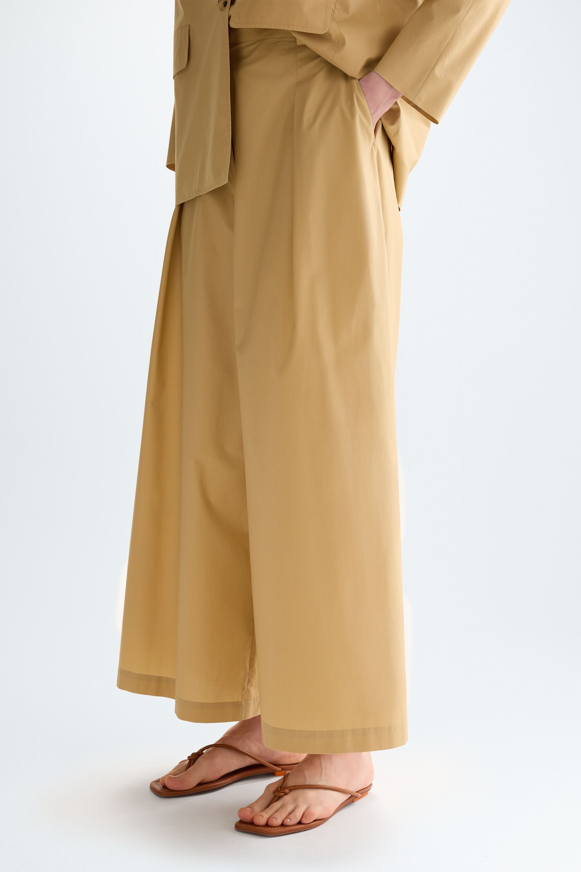 Cotton poplin culottes