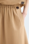 Linen A-line skirt
