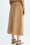 Linen A-line skirt