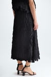 Cubes crepe A-line skirt