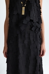 Cubes crepe A-line skirt
