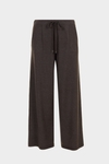 Stretch-knit wide-leg trousers