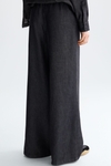 Denim-effect tencel straight-leg pyjama-style trousers